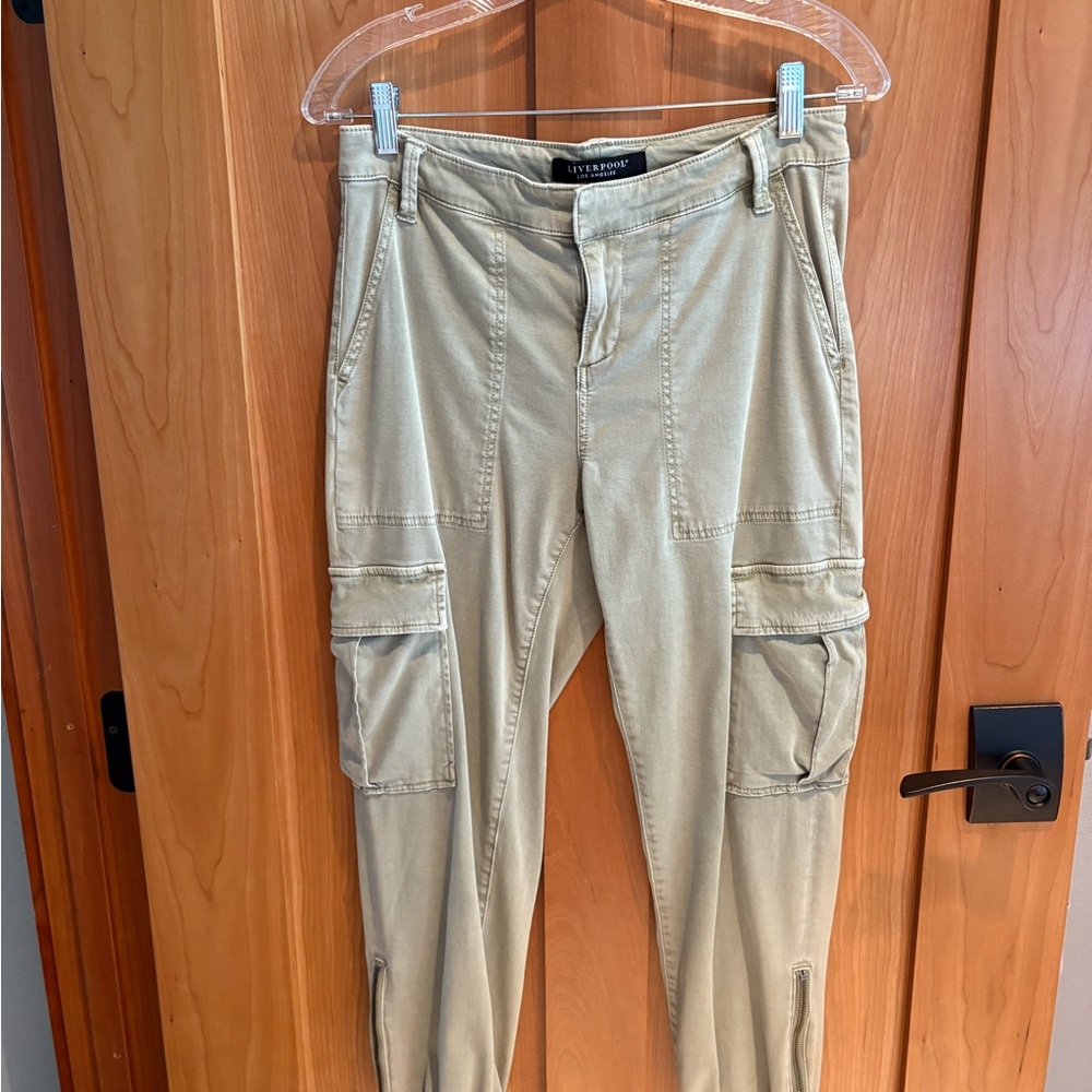 Stylish LIVERPOOL Olive Cargo Pants